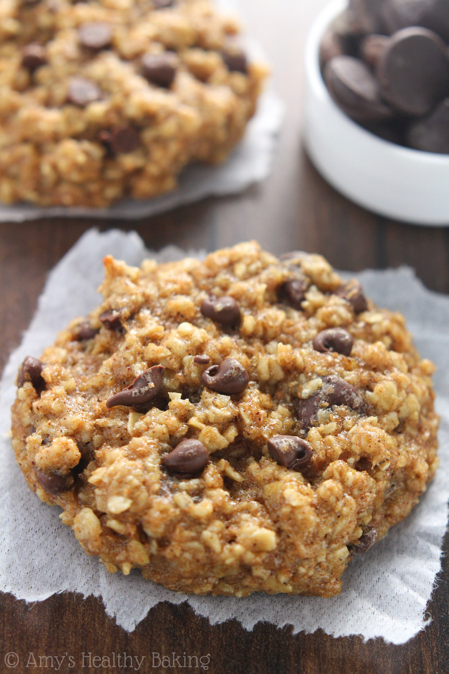 Healthy Chocolate Chip Cookies With Banana
 Chocolate Chip Banana Bread Oatmeal Cookies