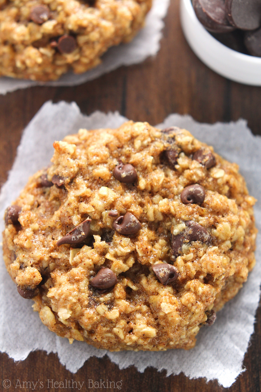 Healthy Chocolate Chip Cookies With Banana
 Chocolate Chip Banana Bread Oatmeal Cookies