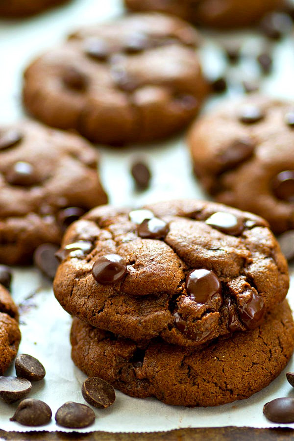 Healthy Chocolate Chip Cookies With Coconut Oil
 Healthy Coconut Oil Double Chocolate Chip Cookies