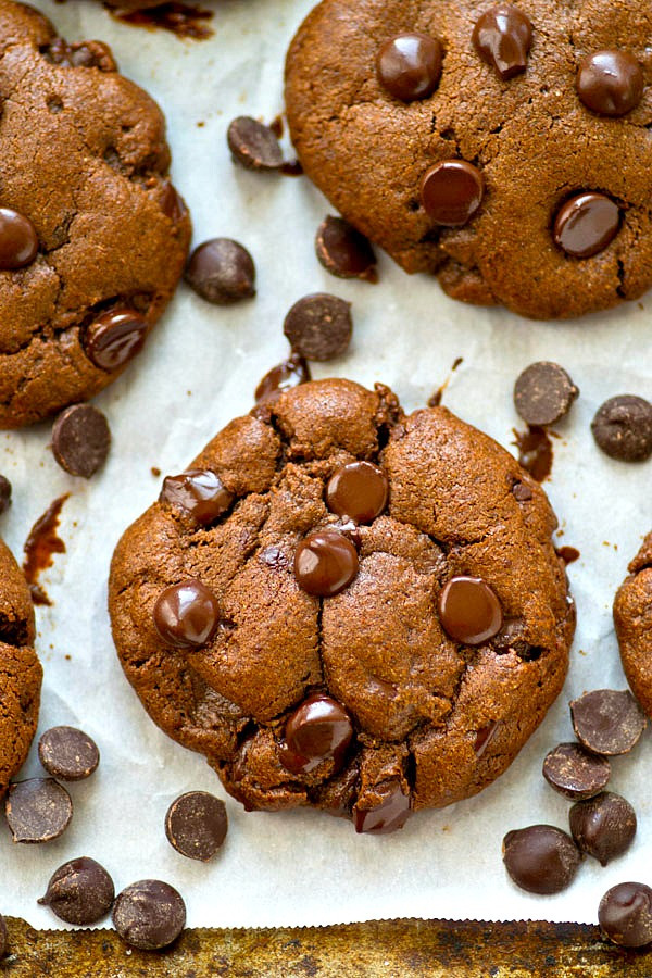 Healthy Chocolate Chip Cookies With Coconut Oil
 Healthy Coconut Oil Double Chocolate Chip Cookies