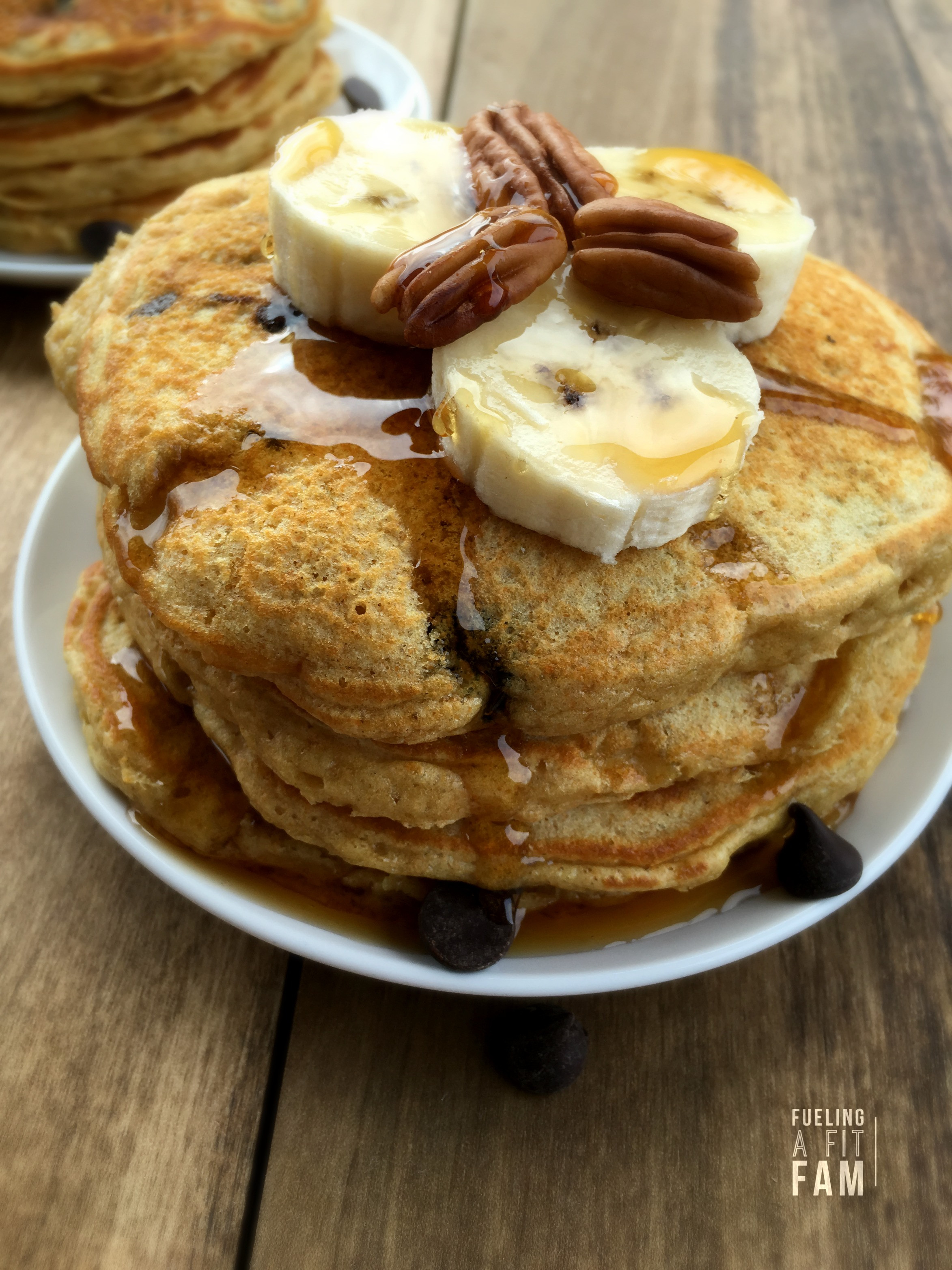 Healthy Chocolate Chip Pancakes
 Healthy Chocolate Chip Banana Pancakes Fueling a Fit Fam