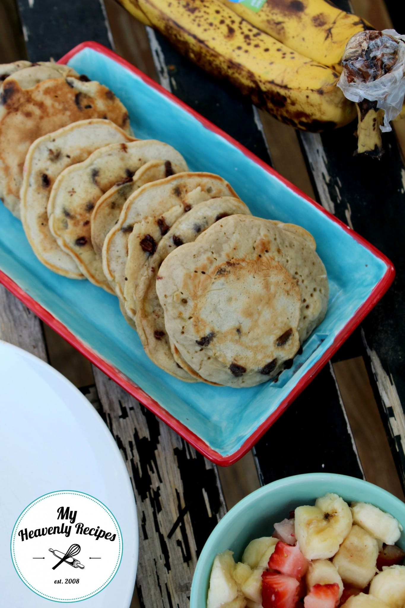 Healthy Chocolate Chip Pancakes
 Healthy Chocolate Chip Banana Pancakes My Heavenly Recipes