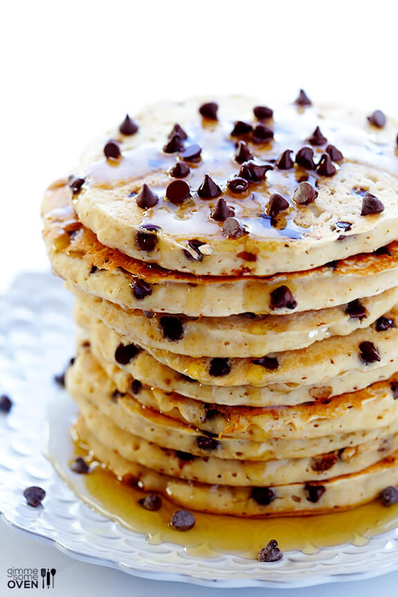 Healthy Chocolate Chip Pancakes
 Guilteless Chocolate Chip Pancakes