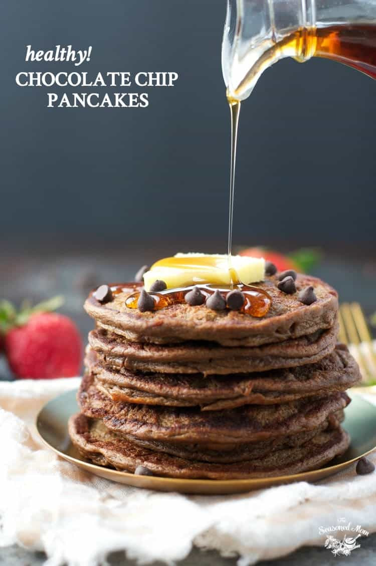 Healthy Chocolate Chip Pancakes
 Sneaky Healthy Chocolate Chip Pancakes The Seasoned Mom