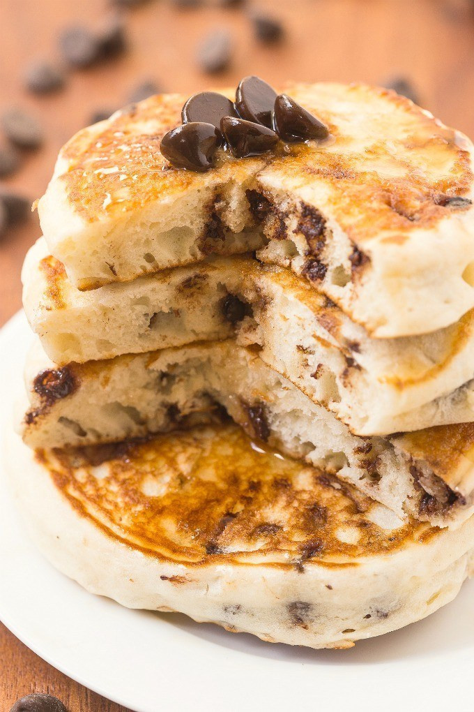 Healthy Chocolate Chip Pancakes
 Healthy Fluffy Low Carb Chocolate Chip Pancakes