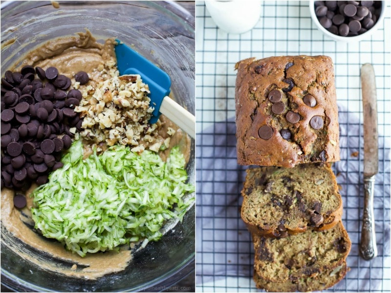 Healthy Chocolate Chip Zucchini Bread
 healthy chocolate chip zucchini bread