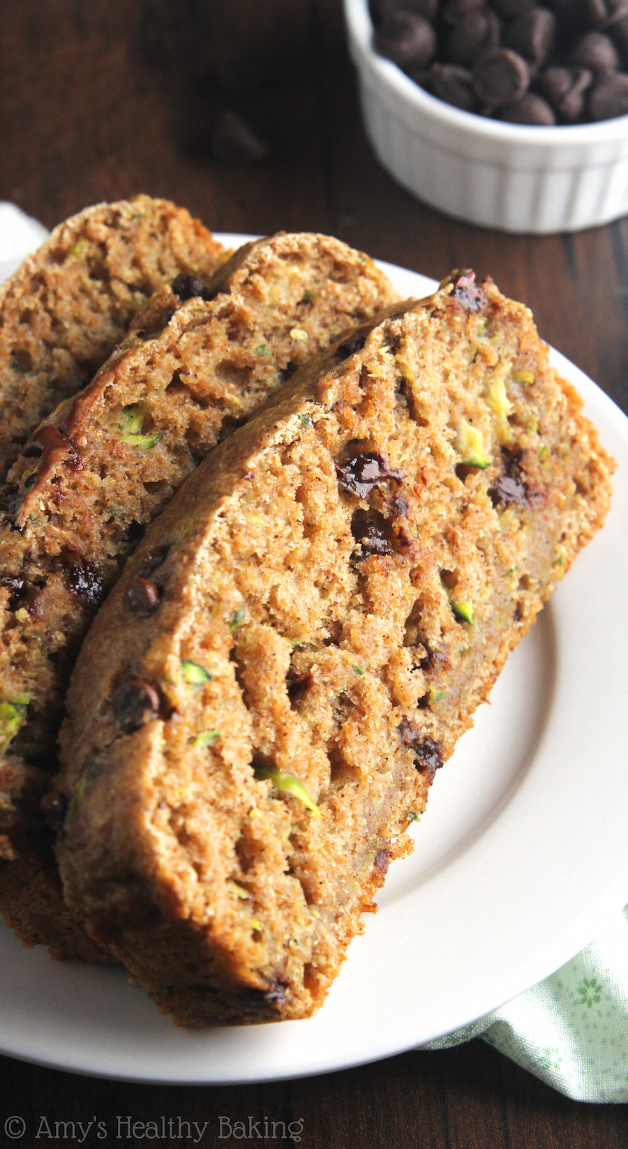 Healthy Chocolate Chip Zucchini Bread
 Whole Wheat Chocolate Chip Zucchini Bread