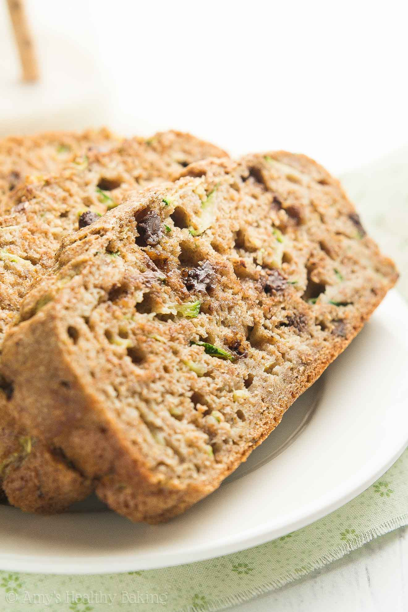 Healthy Chocolate Chip Zucchini Bread
 Healthy Chai Spice Chocolate Chip Zucchini Bread