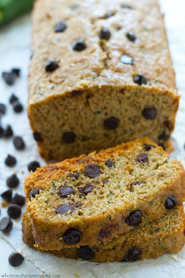 Healthy Chocolate Chip Zucchini Bread
 Healthy Dark Chocolate Chip Zucchini Bread