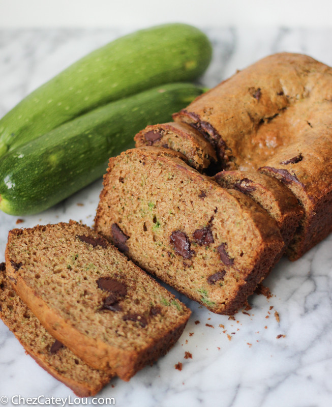 Healthy Chocolate Chip Zucchini Bread
 Healthier Chocolate Chip Zucchini Bread Chez CateyLou