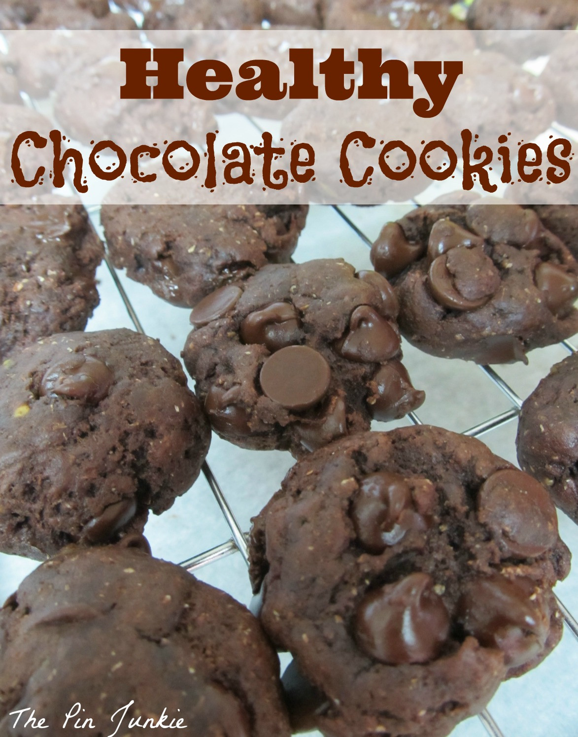 Healthy Chocolate Cookies
 The Pin Junkie Healthy Chocolate Peanut Butter Cookies