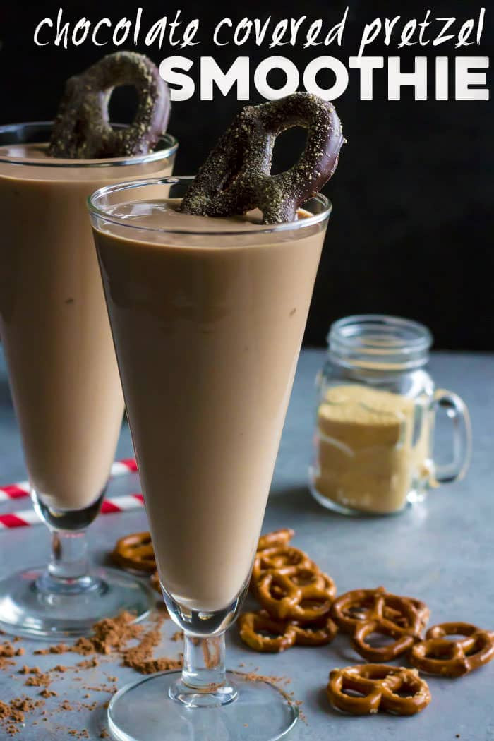 Healthy Chocolate Covered Pretzels
 Chocolate Covered Pretzel Smoothie