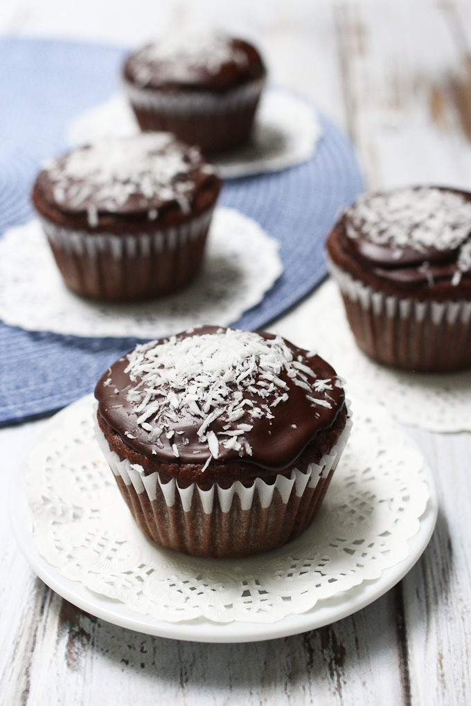 Healthy Chocolate Cupcakes
 Healthy Chocolate Coconut Cupcakes