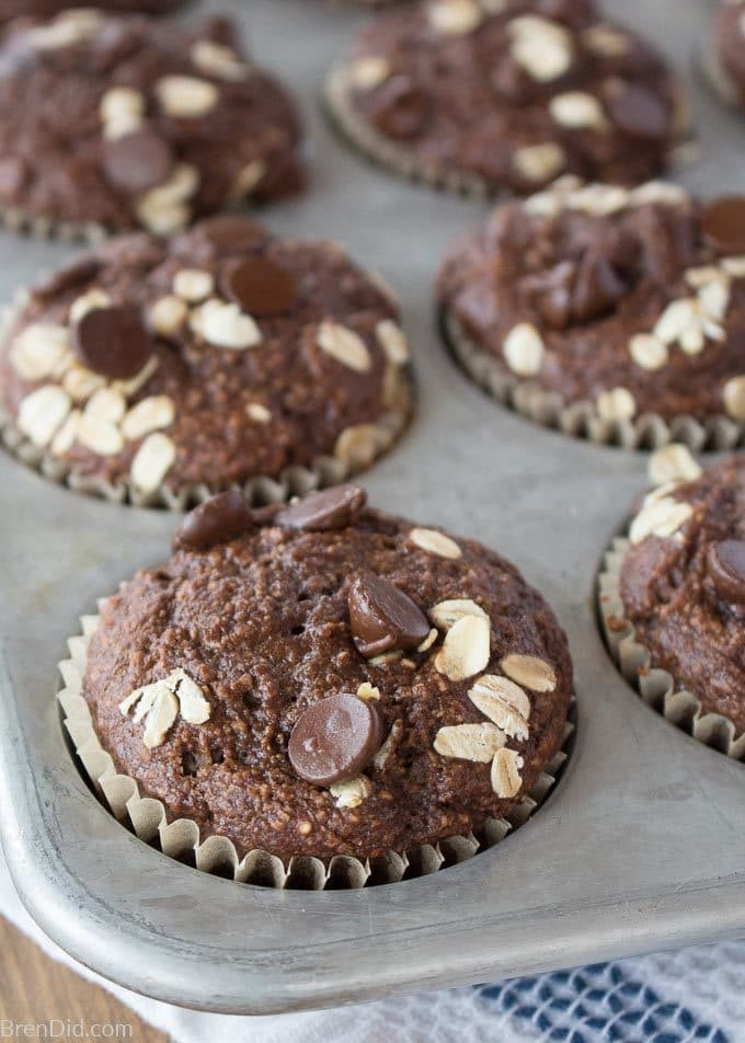 Healthy Chocolate Muffins Oatmeal
 Healthy Chocolate Oatmeal Muffins No Flour No Sugar No