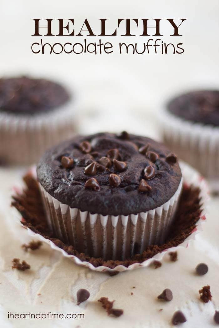 Healthy Chocolate Muffins
 Healthy chocolate muffins 95 calories I Heart Nap Time