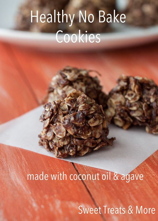 Healthy Chocolate No Bake Cookies
 17 Best images about Healthy treats on Pinterest