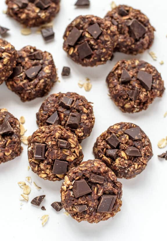 Healthy Chocolate No Bake Cookies
 Healthy No Bake Cookies with Chocolate and Peanut Butter