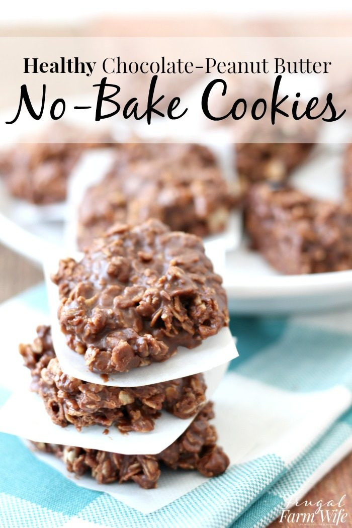 Healthy Chocolate Peanut Butter Cookies
 Healthy No Bake Chocolate Peanut Butter Cookies