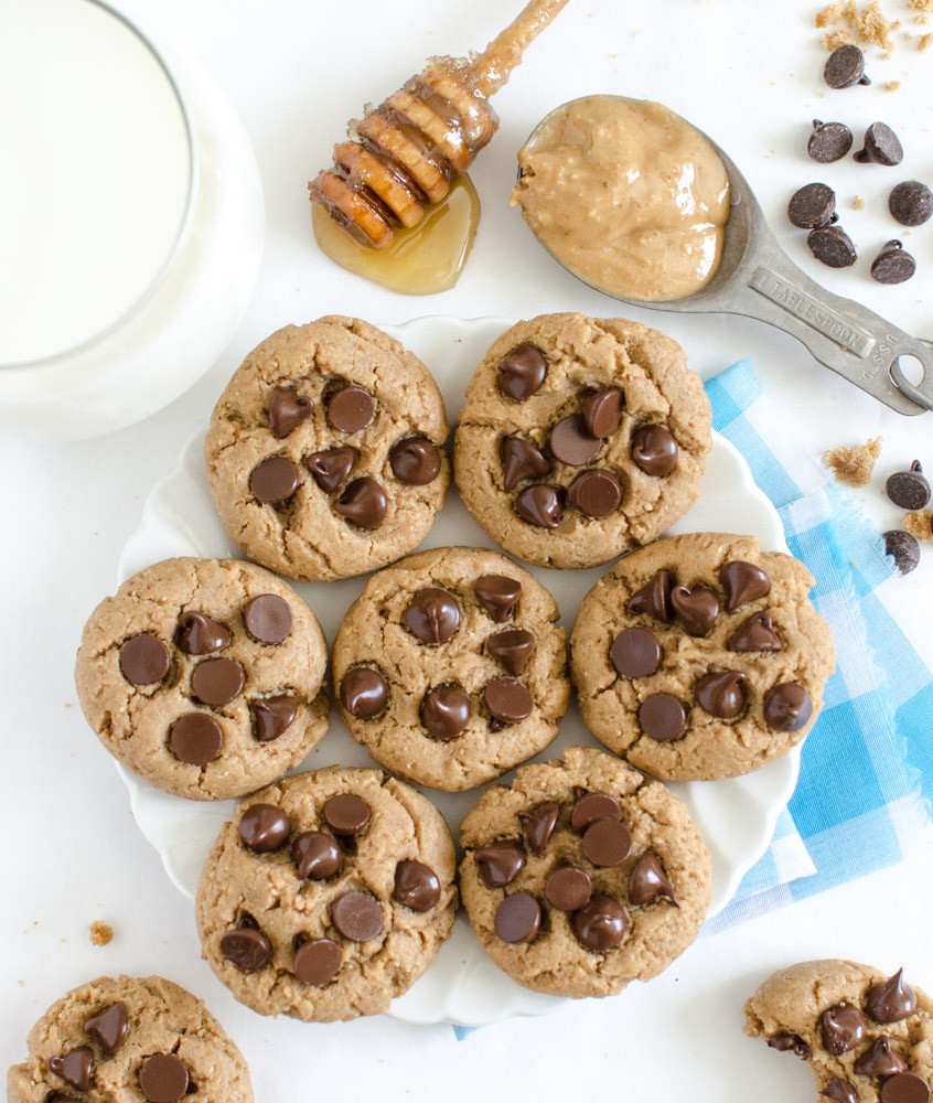 Healthy Chocolate Peanut Butter Cookies
 Peanut Butter Chocolate Chip Cookies