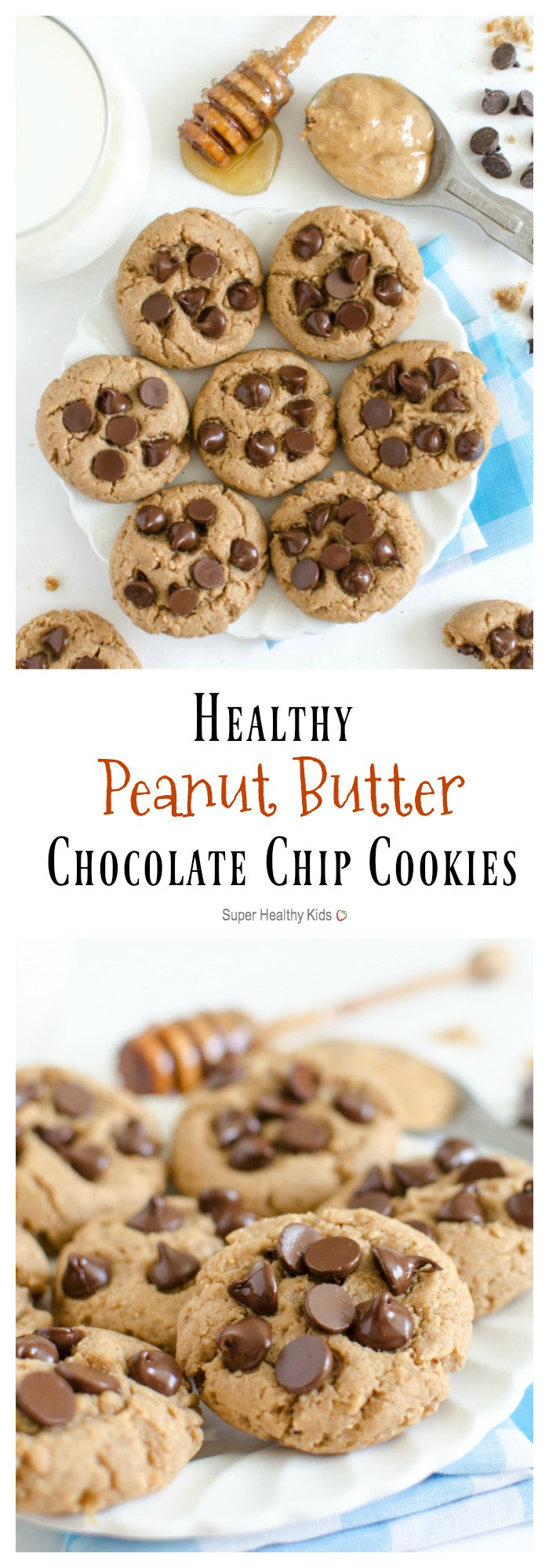 Healthy Chocolate Peanut Butter Cookies
 Peanut Butter Chocolate Chip Cookies