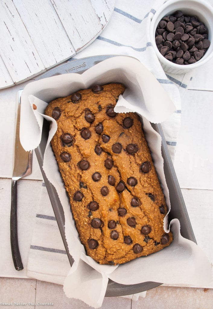 Healthy Chocolate Pumpkin Bread
 Healthy Chocolate Chip Pumpkin Bread No Oil High