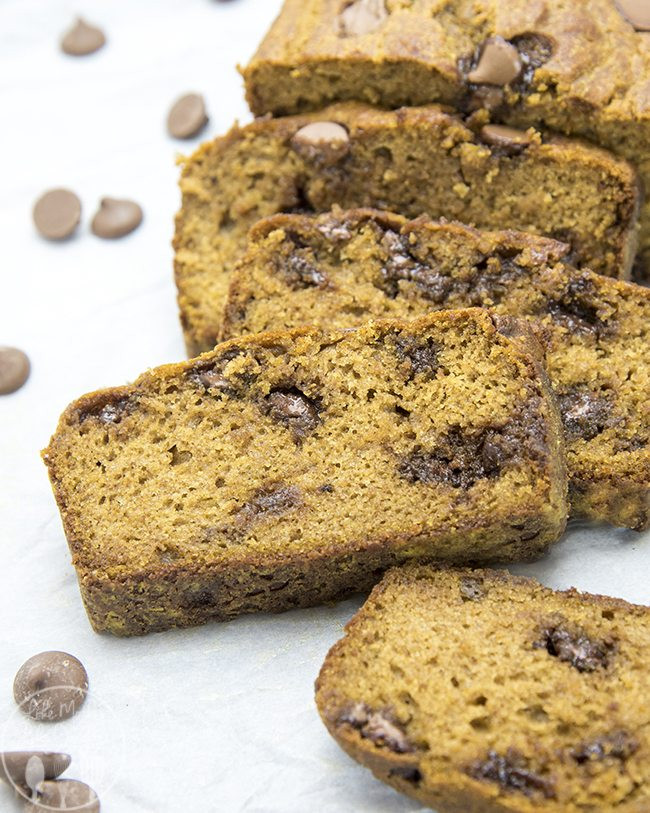 Healthy Chocolate Pumpkin Bread
 Healthier Pumpkin Chocolate Chip Bread Lmldfood