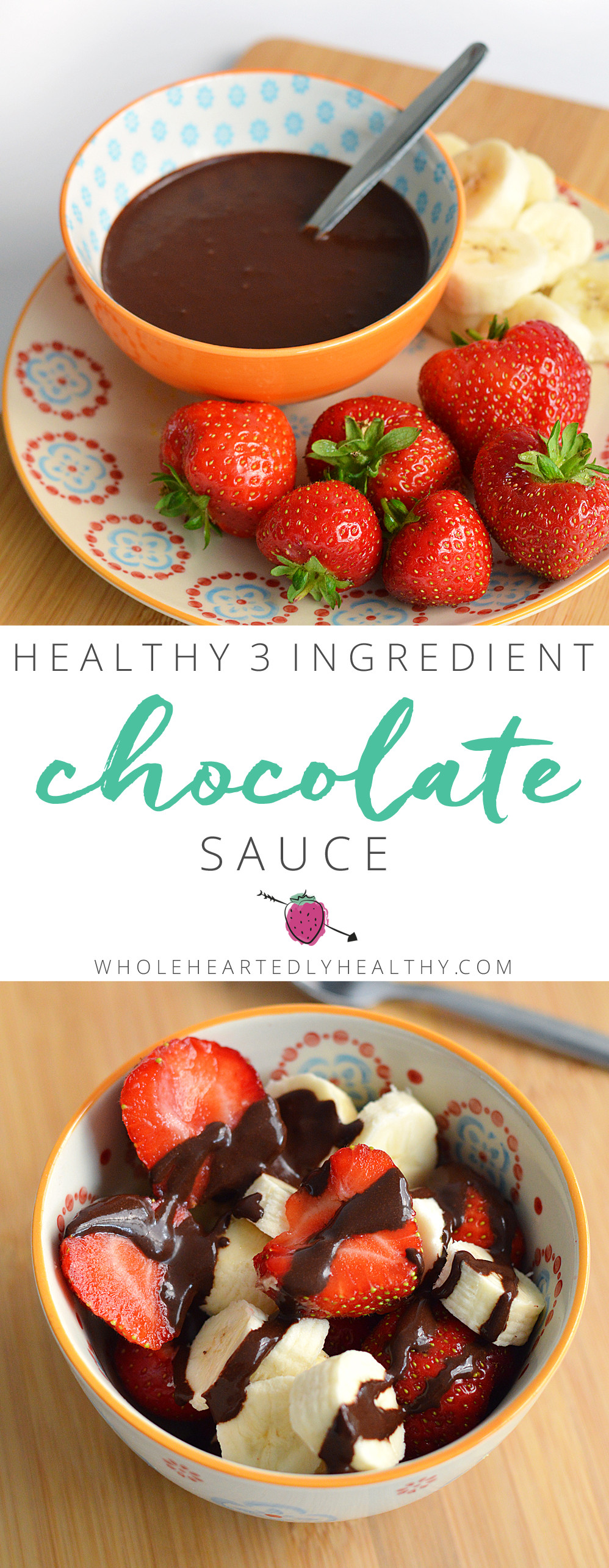 Healthy Chocolate Sauce
 Healthy 3 Ingre nt Chocolate Sauce Wholeheartedly