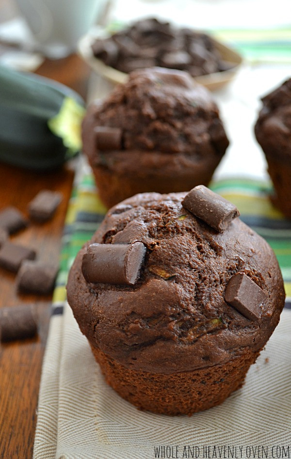 Healthy Chocolate Zucchini Muffins
 Healthy Chocolate Zucchini Muffins