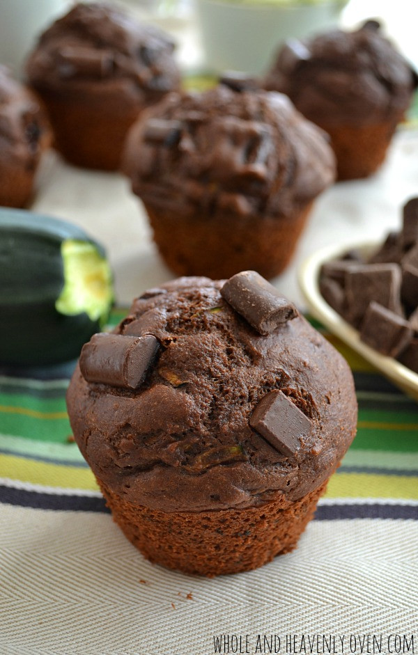 Healthy Chocolate Zucchini Muffins
 Healthy Chocolate Zucchini Muffins