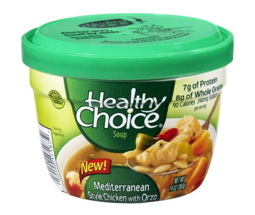 Healthy Choice Chicken Noodle Soup
 Healthy Choice Soup Microwave Bowl Mediterranean Style