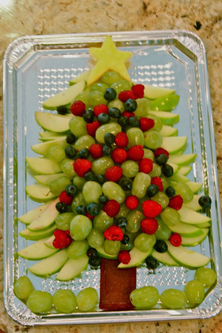 Healthy Christmas Appetizers
 Healthy Christmas Tree appetizer fruit