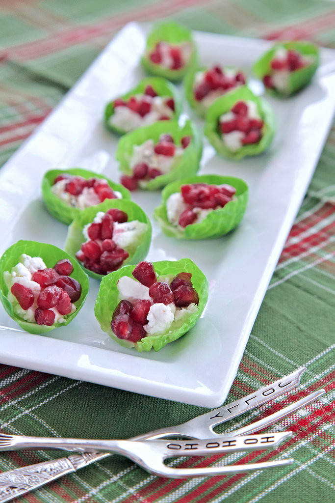 Healthy Christmas Appetizers
 Healthy Holiday Appetizers Goat Cheese Brussels Sprouts Bites