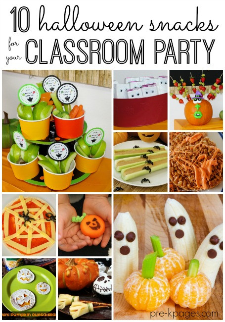 Healthy Classroom Snacks
 Classroom Halloween Party Snacks