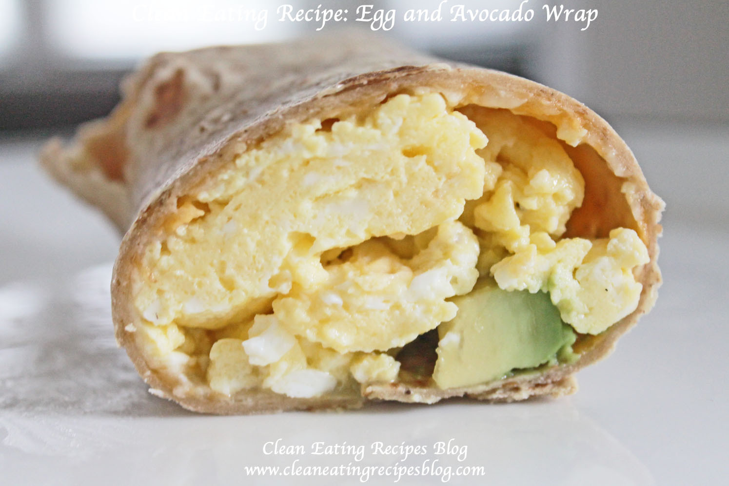 Healthy Clean Breakfast
 A Healthy Breakfast for Clean Eating Egg Avocado Wrap