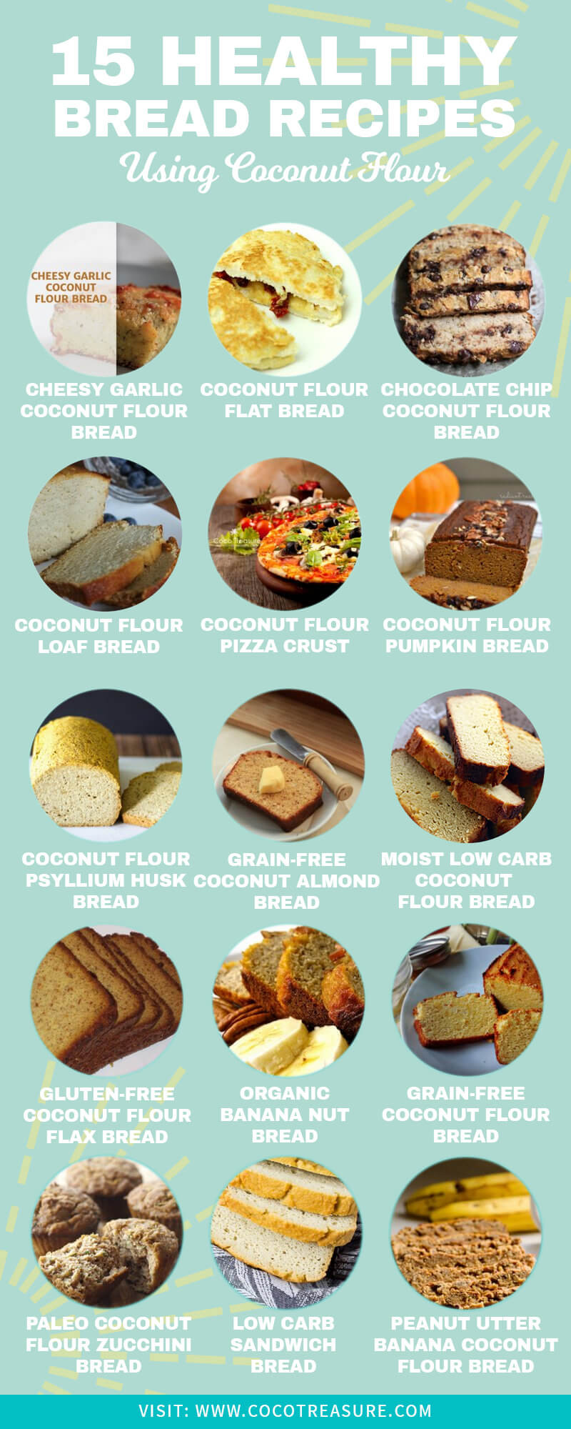 Healthy Coconut Flour Recipes
 15 Healthy Coconut Flour Bread Recipes Coco Treasure