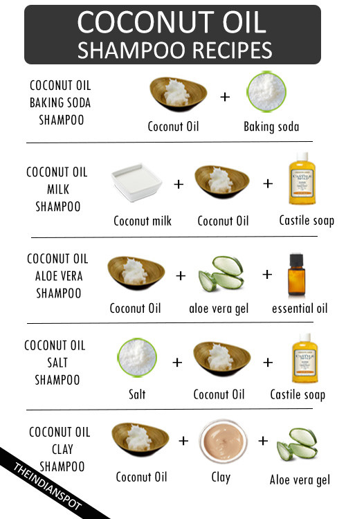 Healthy Coconut Oil Recipes
 Homemade Natural Coconut oil Shampoo Recipes for Healthy Hair