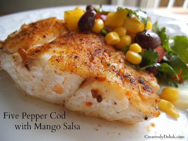 Healthy Cod Fish Recipes
 Cape Cod Caught 5 Pepper Cod with Mango Salsa