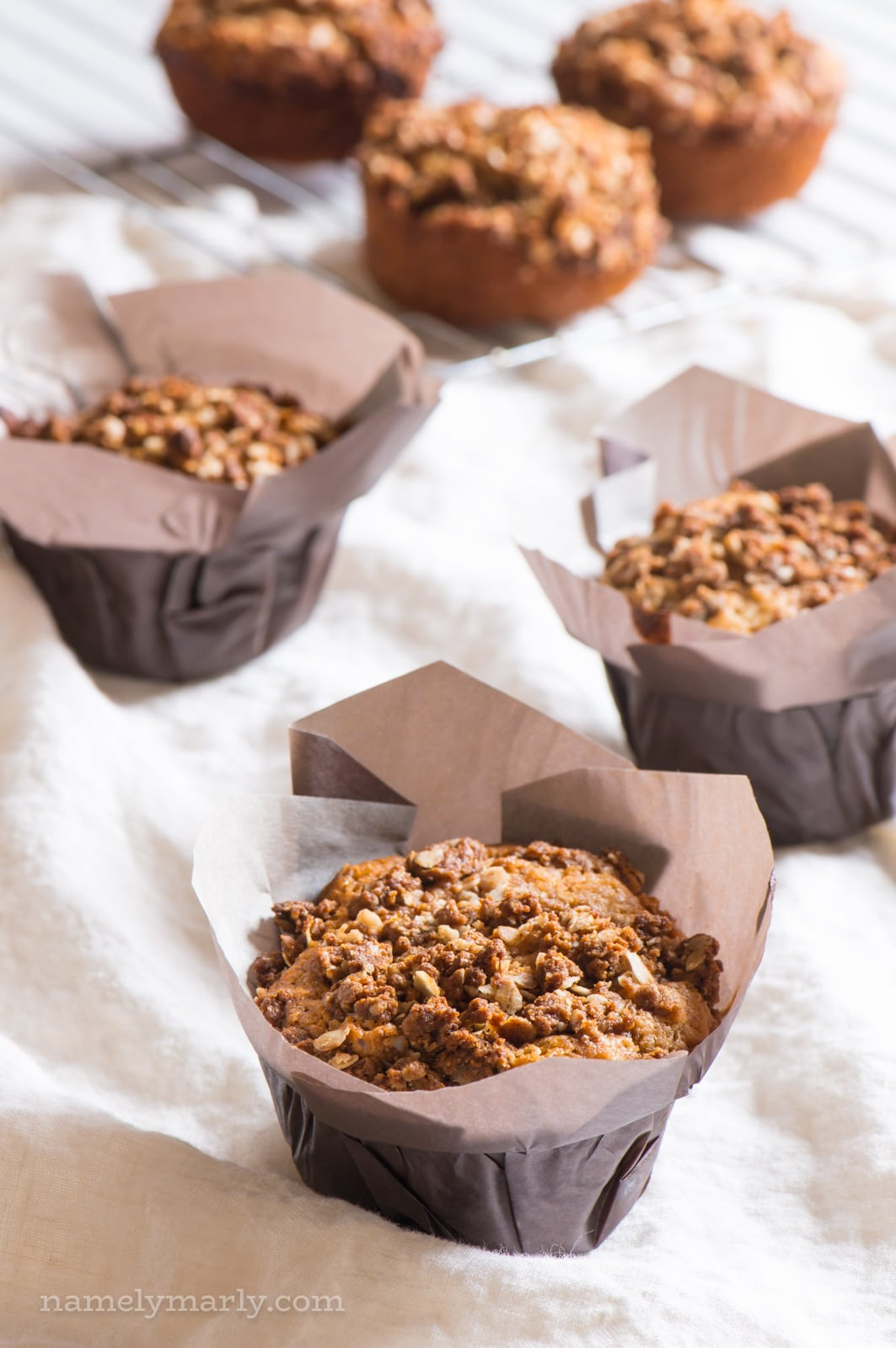 Healthy Coffee Cake Muffins
 Healthy Coffee Cake Muffins with Streusel Topping Namely