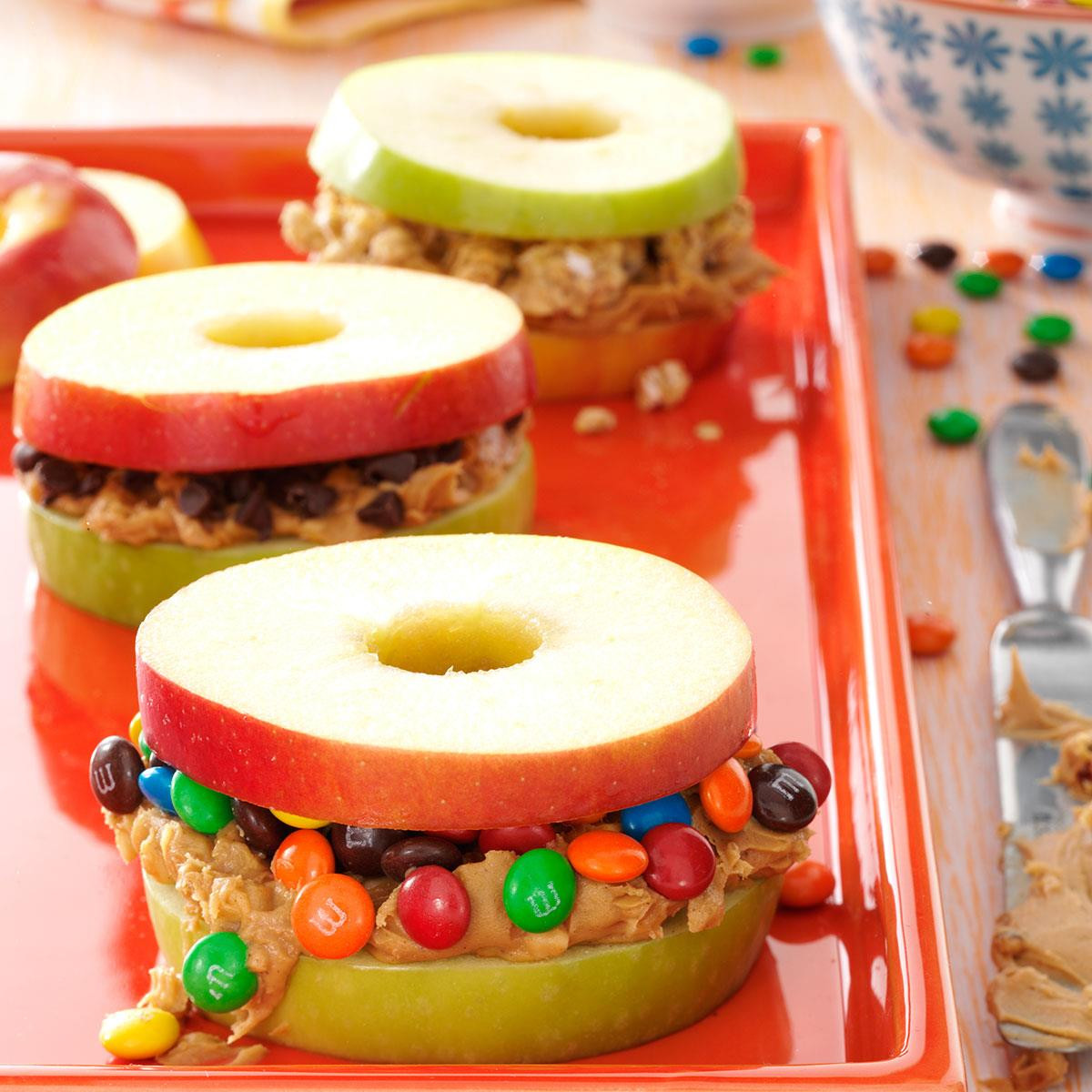 Healthy Cold Snacks
 Apple and Peanut Butter Stackers Recipe