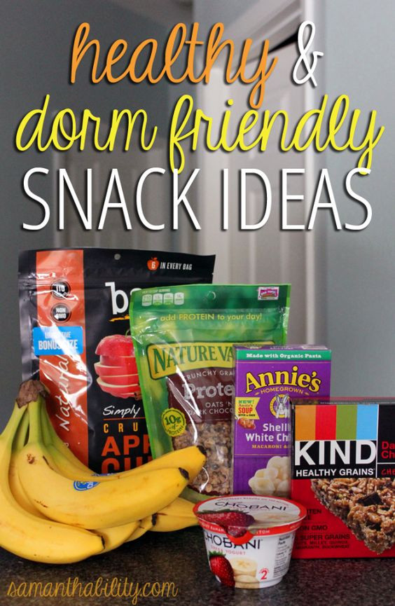 Healthy College Snacks For The Dorm
 Healthy College Snack Ideas