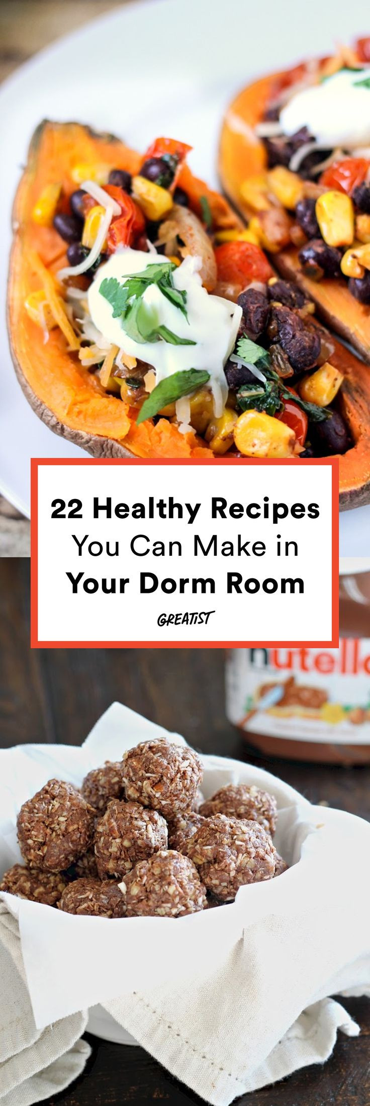 Healthy College Snacks
 22 Healthy College Recipes You Can Make in Your Dorm Room