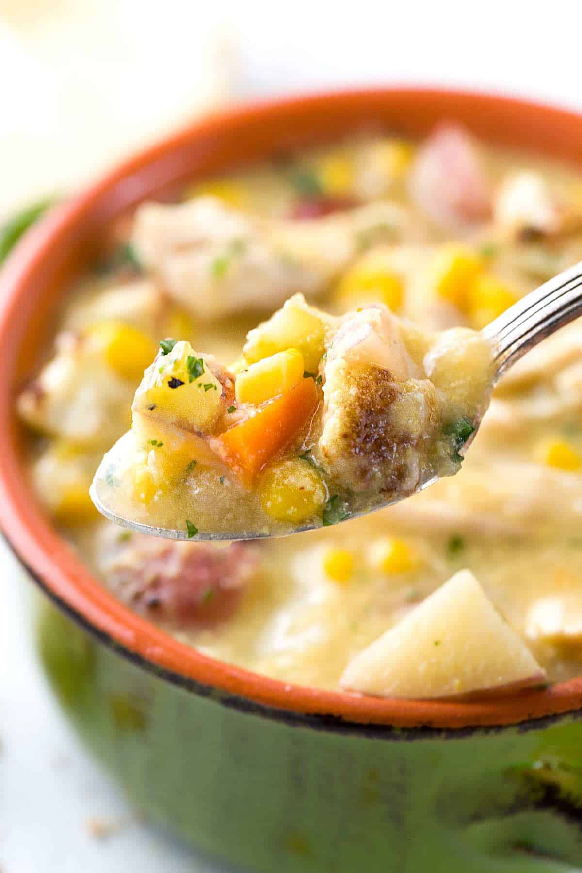 Healthy Corn Chowder Recipe
 Slow Cooker Cauliflower Corn Chowder Recipe