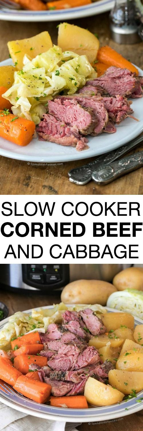 Healthy Corned Beef And Cabbage
 Slow Cooker Corned Beef And Cabbage Recipe — Dishmaps