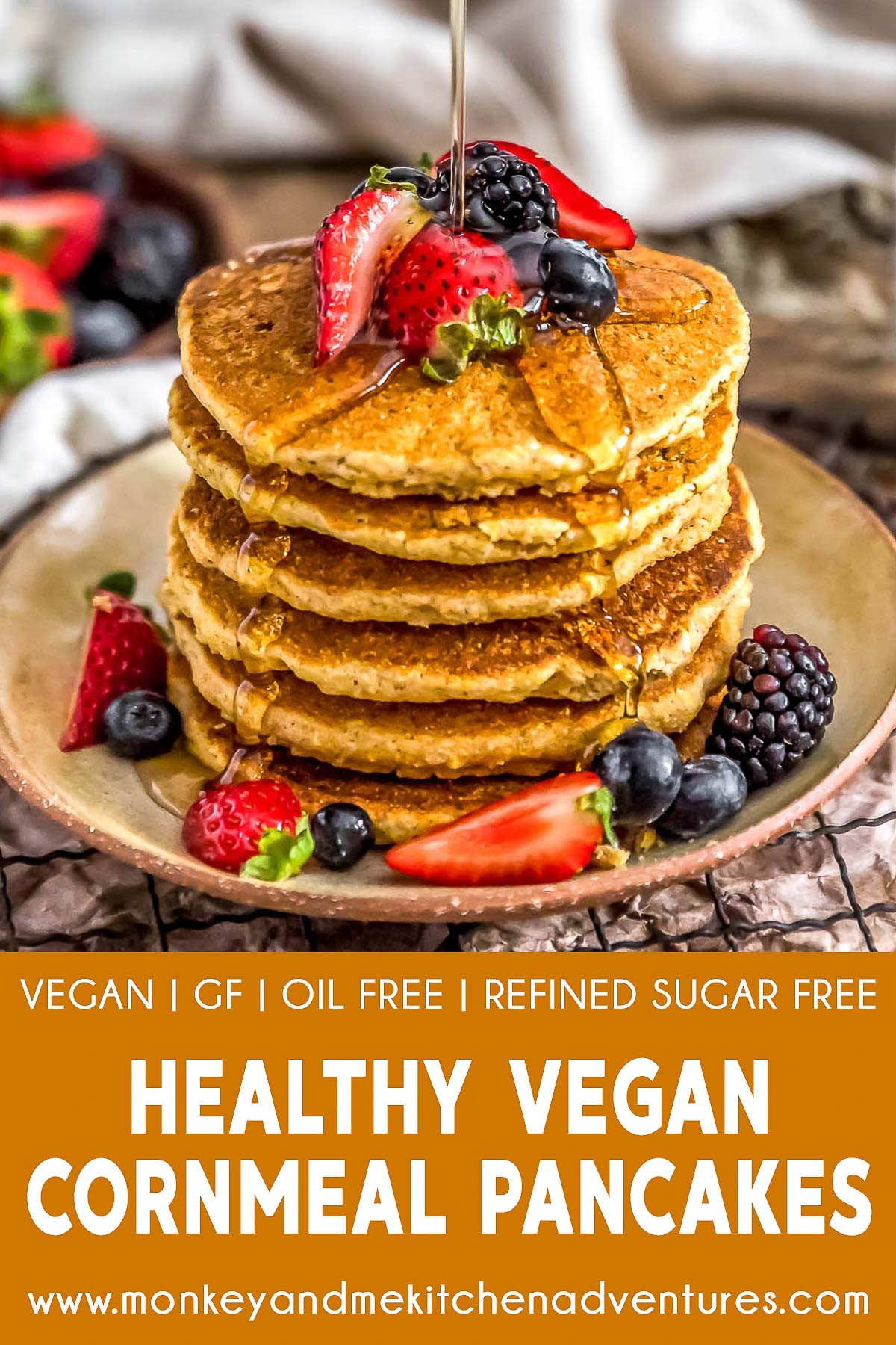 Healthy Cornmeal Pancakes
 Healthy Vegan Cornmeal Pancakes Monkey and Me Kitchen