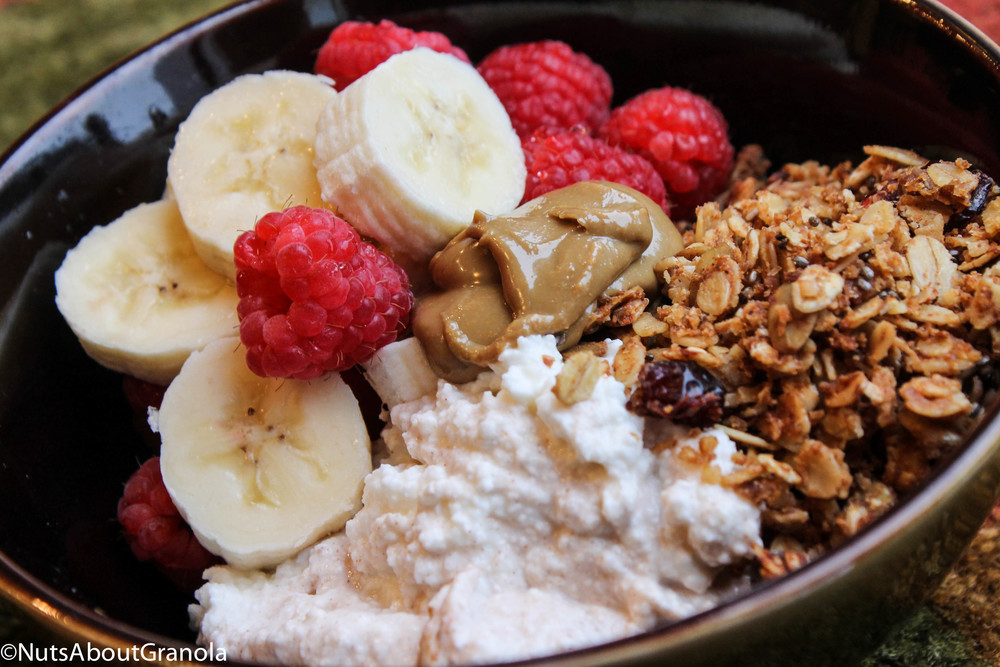 Healthy Cottage Cheese Snacks
 Healthy Snack Idea Fruit Cottage Cheese and Granola Bowl