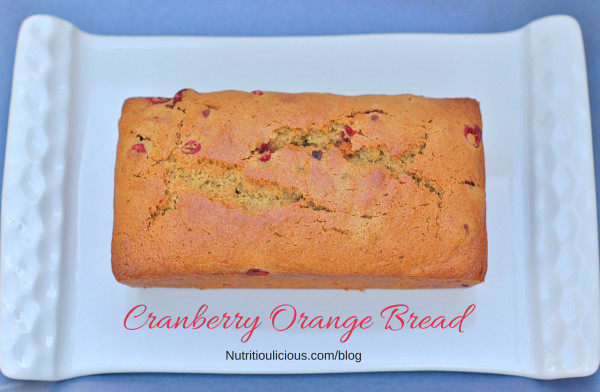 Healthy Cranberry Orange Bread
 Cranberry Orange Bread Whole Grain Dairy Free Nut Free