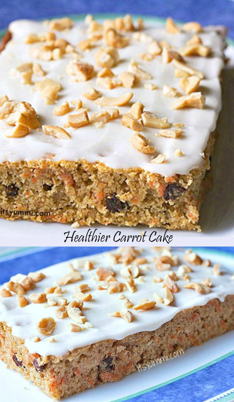 Healthy Cream Cheese Desserts
 Healthier Carrot Cake with Cashew Cream Cheese Frosting