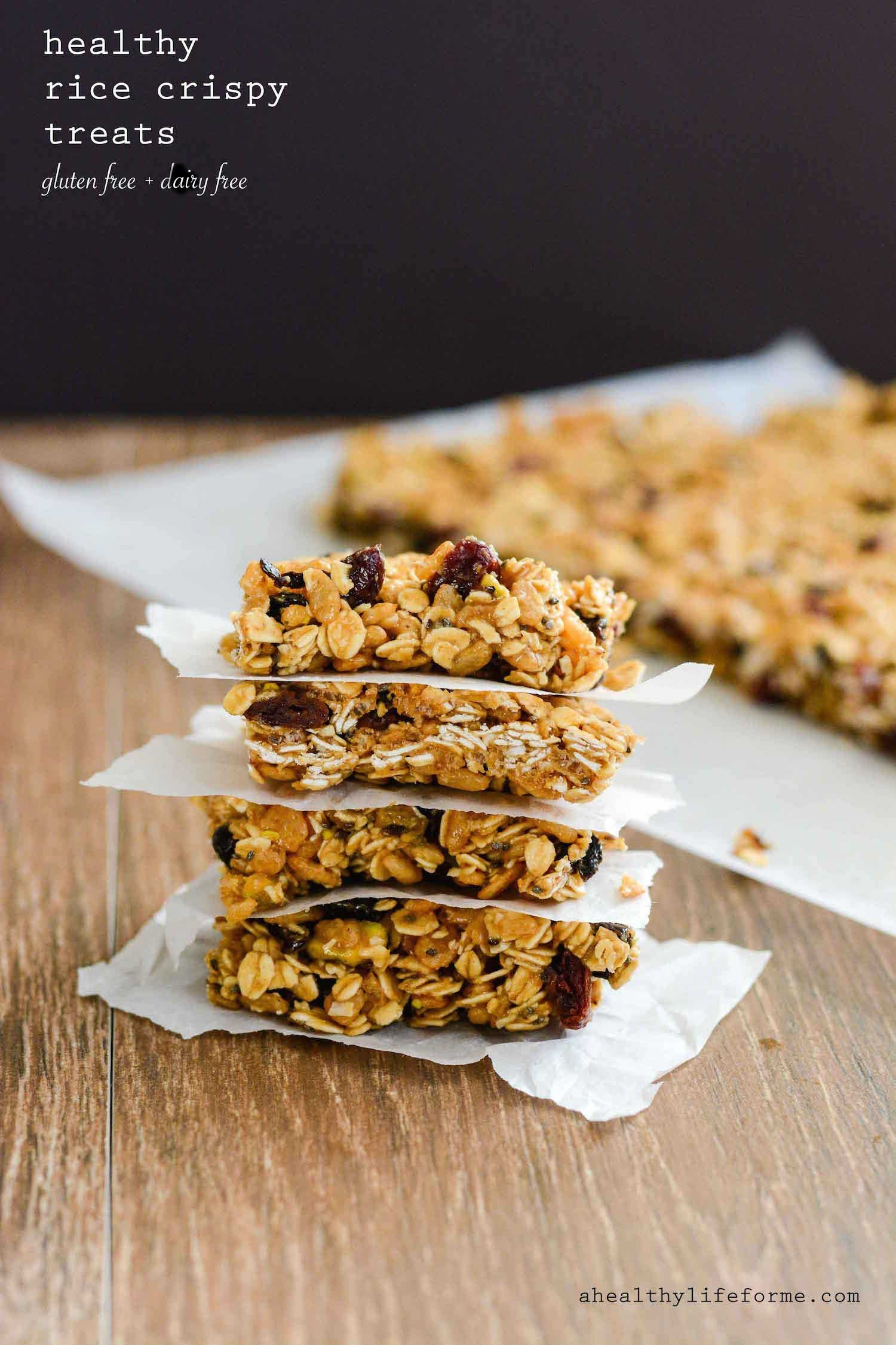 Healthy Crispy Snacks
 Healthy Rice Crispy Treats A Healthy Life For Me