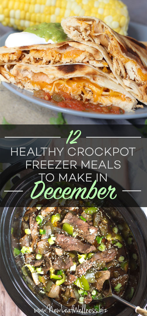 Healthy Crock Pot Dinners
 12 Healthy Crockpot Freezer Meals to Make in December