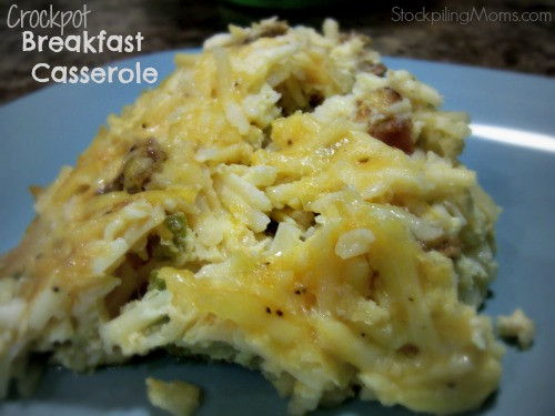 Healthy Crockpot Breakfast Casserole
 Crockpot Breakfast Casserole